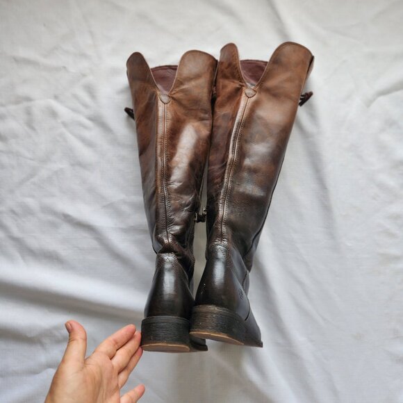 Ariat Side Zip Brown Tall Boots Women (9B) - Picture 7 of 16